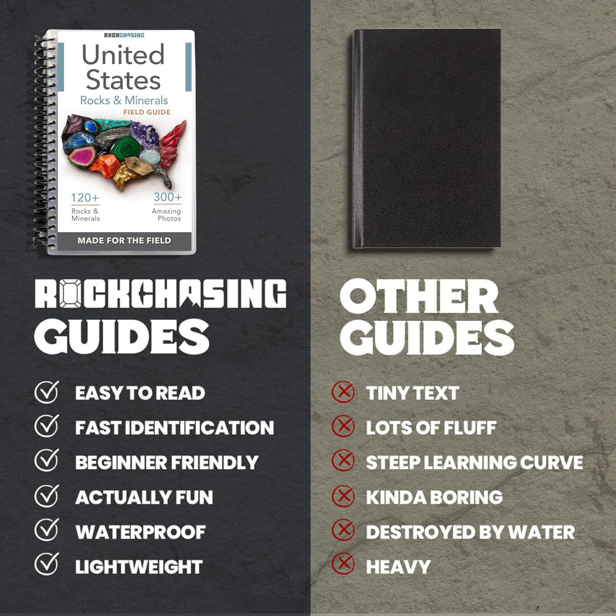 Rock Guide Rocks & Minerals Of The United States Field Guide – Rock Chasing