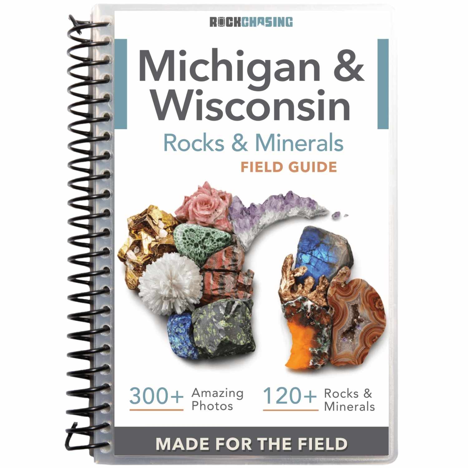 Cover of the Michigan and Wisconsin Rocks and Minerals Field Guide