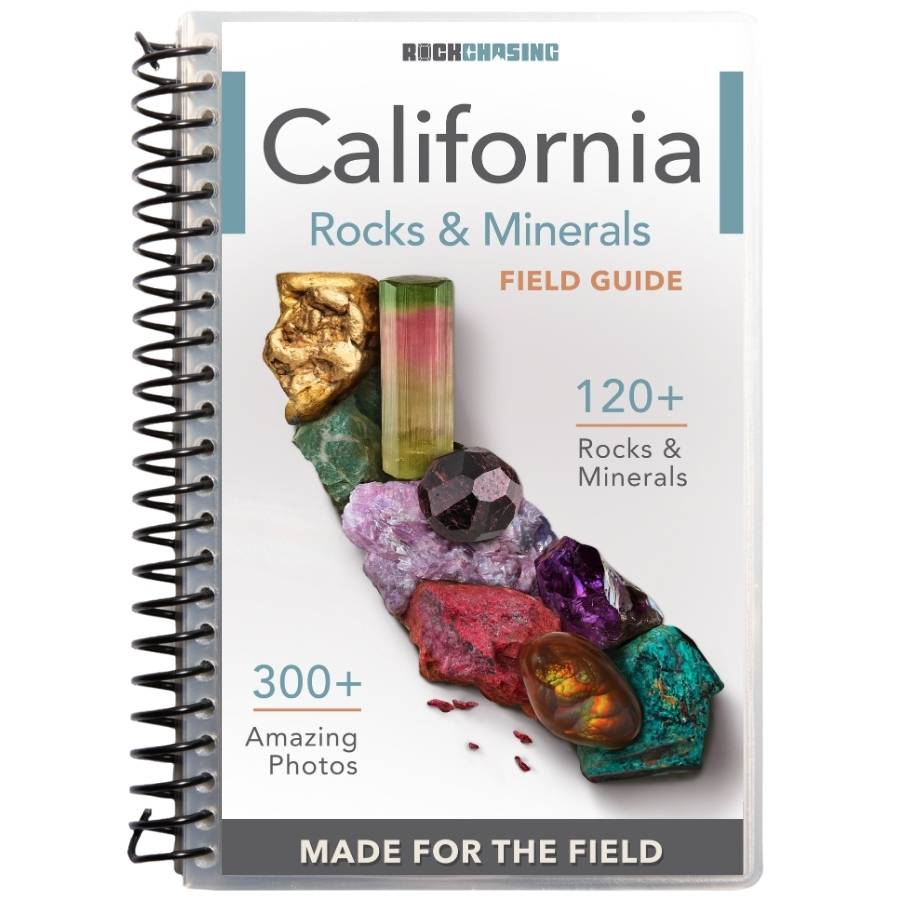 California Rocks & Minerals Field Guide with colorful rocks on the cover